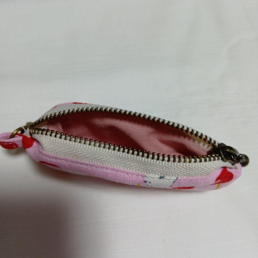 ミニポーチ　シマエナガ　リップ　印鑑　鍵　小物入れ