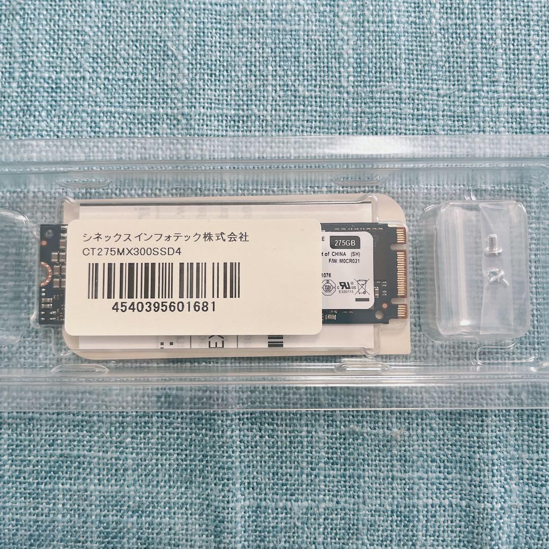 【新品未使用品】Crucial MX300 M.2 SSD (275GB)