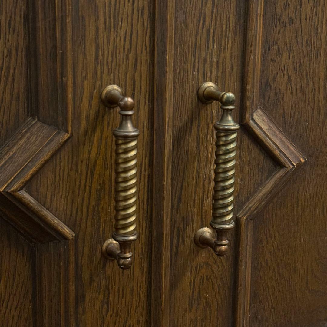 H21K84d 神戸洋家具 永田良介商店 書斎棚 キャビネット 食器棚 本棚