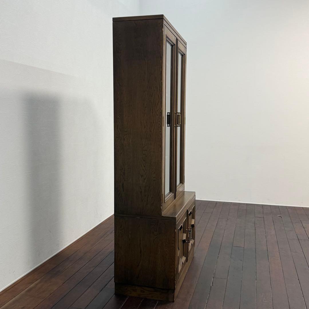 H21K84d 神戸洋家具 永田良介商店 書斎棚 キャビネット 食器棚 本棚