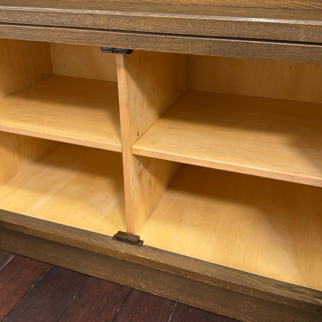 H21K84d 神戸洋家具 永田良介商店 書斎棚 キャビネット 食器棚 本棚