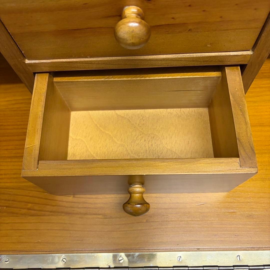 ACTUS バレンシア ライティングビューロー タイル パイン材 カントリー家具