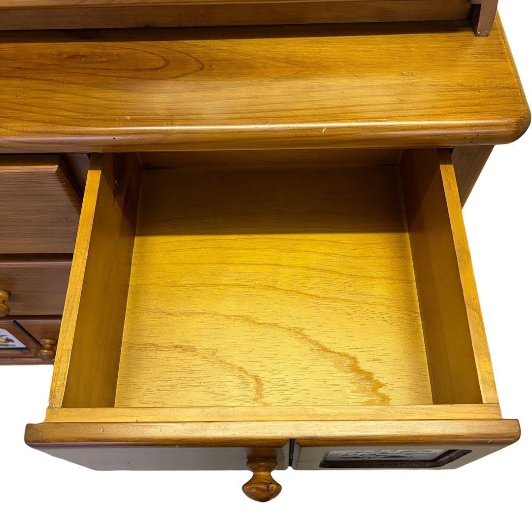 ACTUS バレンシア ライティングビューロー タイル パイン材 カントリー家具