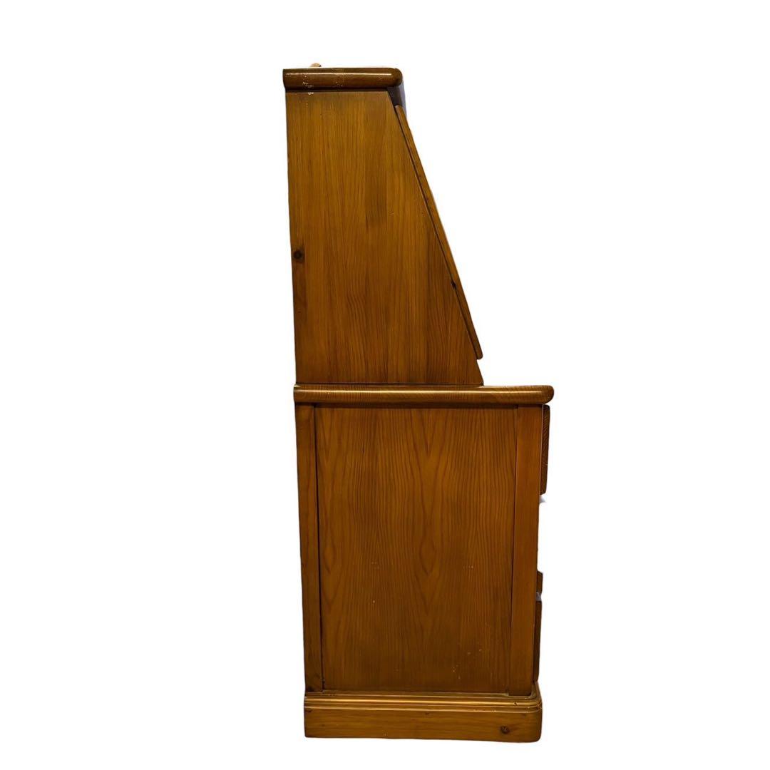 ACTUS バレンシア ライティングビューロー タイル パイン材 カントリー家具