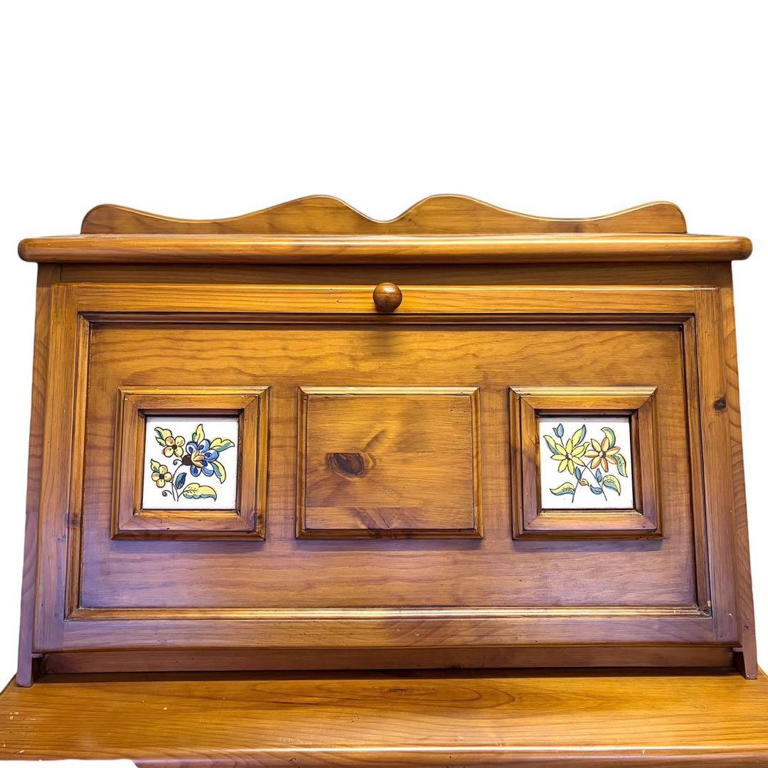 ACTUS バレンシア ライティングビューロー タイル パイン材 カントリー家具