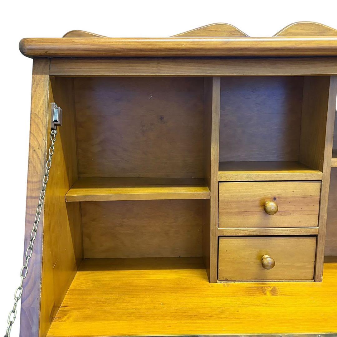 ACTUS バレンシア ライティングビューロー タイル パイン材 カントリー家具