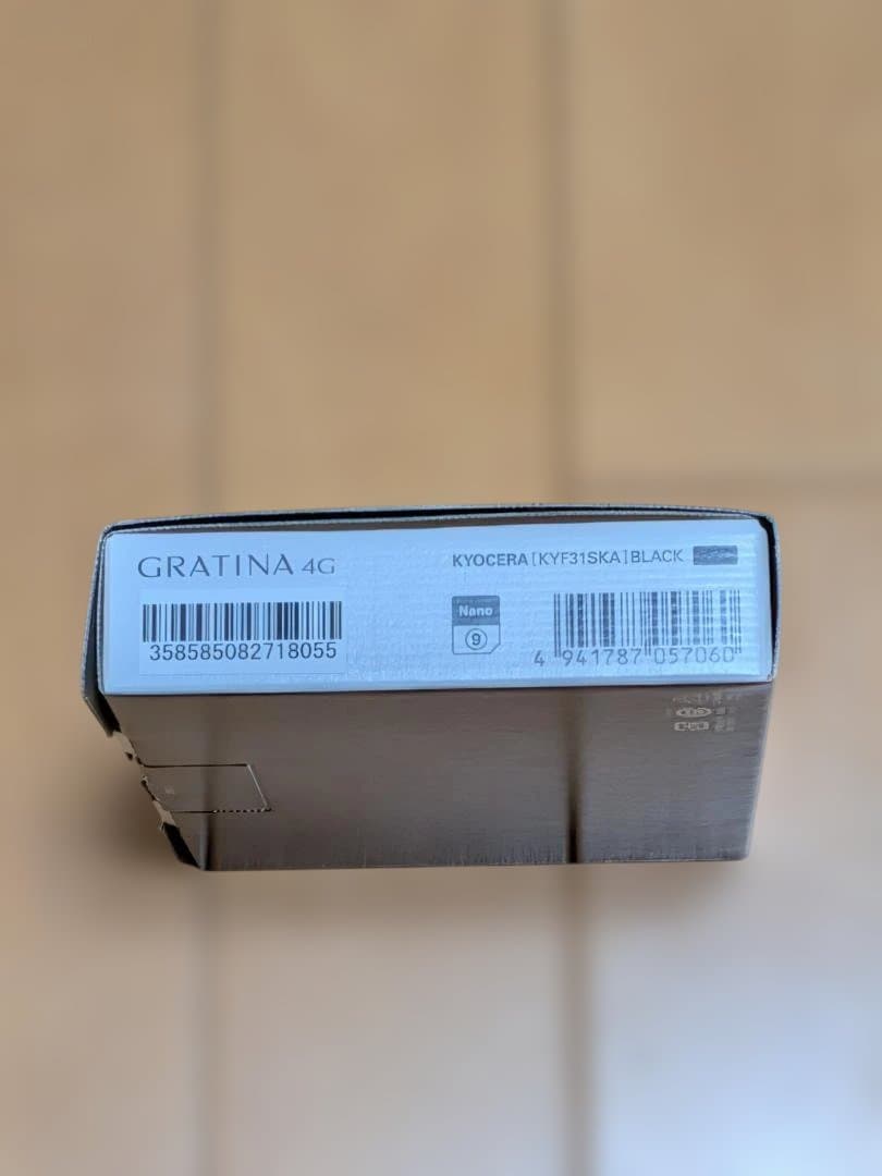 新品未使用 au GRATINA 4G KYF31 ブラック SIMロック解除済