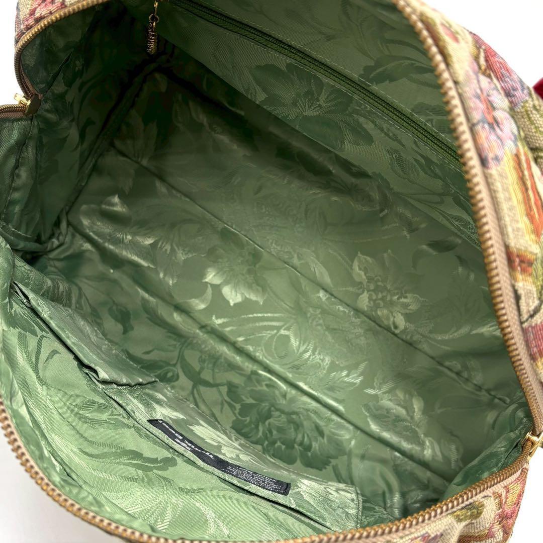 【極美品】 シンクビー ミニボストンバッグ トートバッグ ポーチ付 花柄