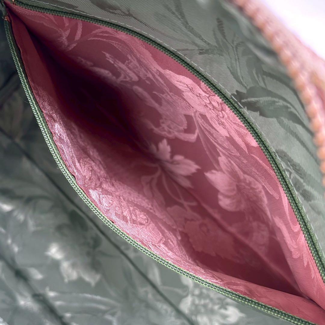 【極美品】 シンクビー ミニボストンバッグ トートバッグ ポーチ付 花柄