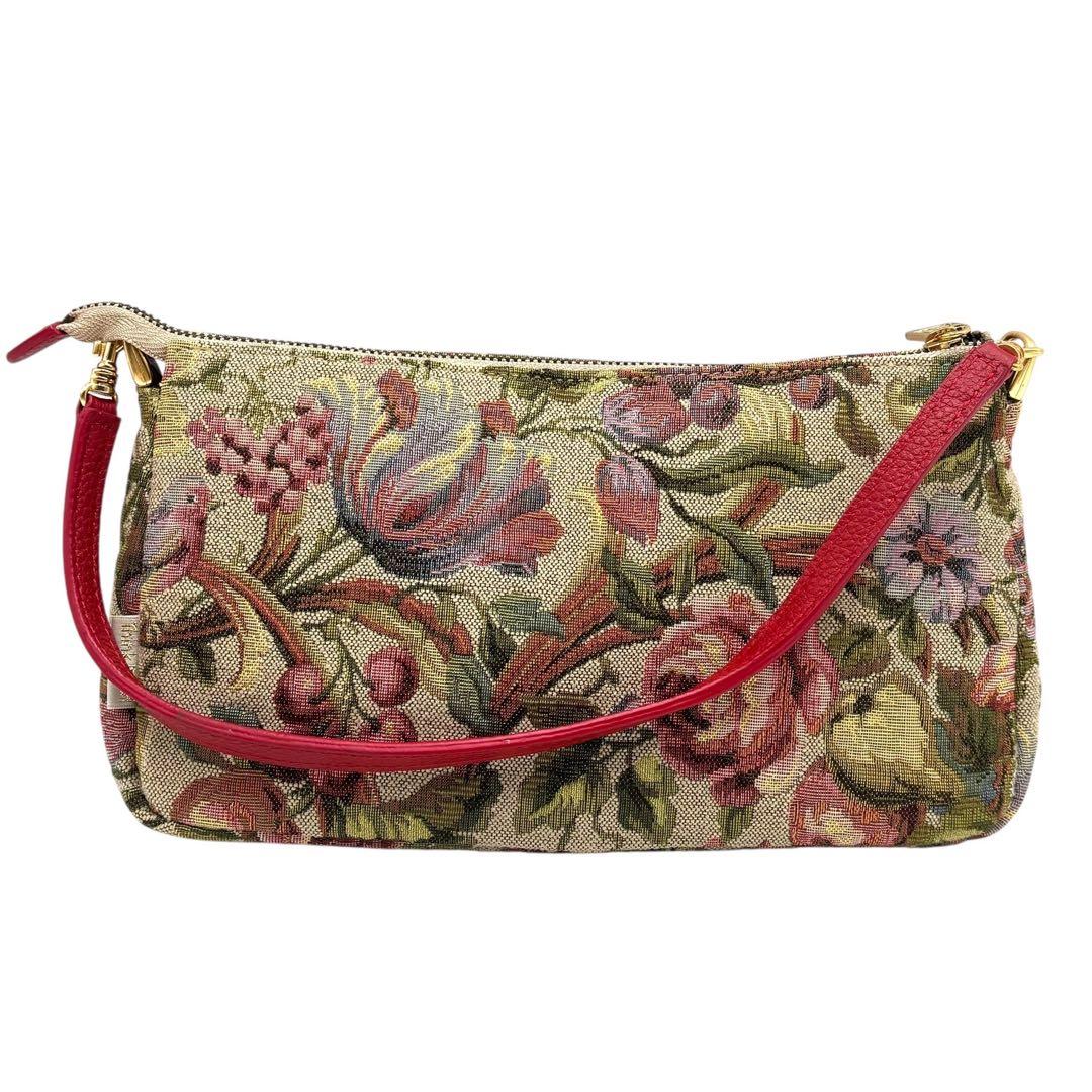 【極美品】 シンクビー ミニボストンバッグ トートバッグ ポーチ付 花柄