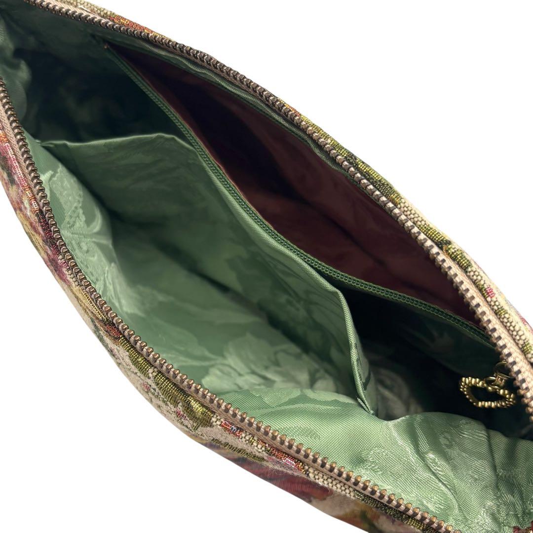 【極美品】 シンクビー ミニボストンバッグ トートバッグ ポーチ付 花柄