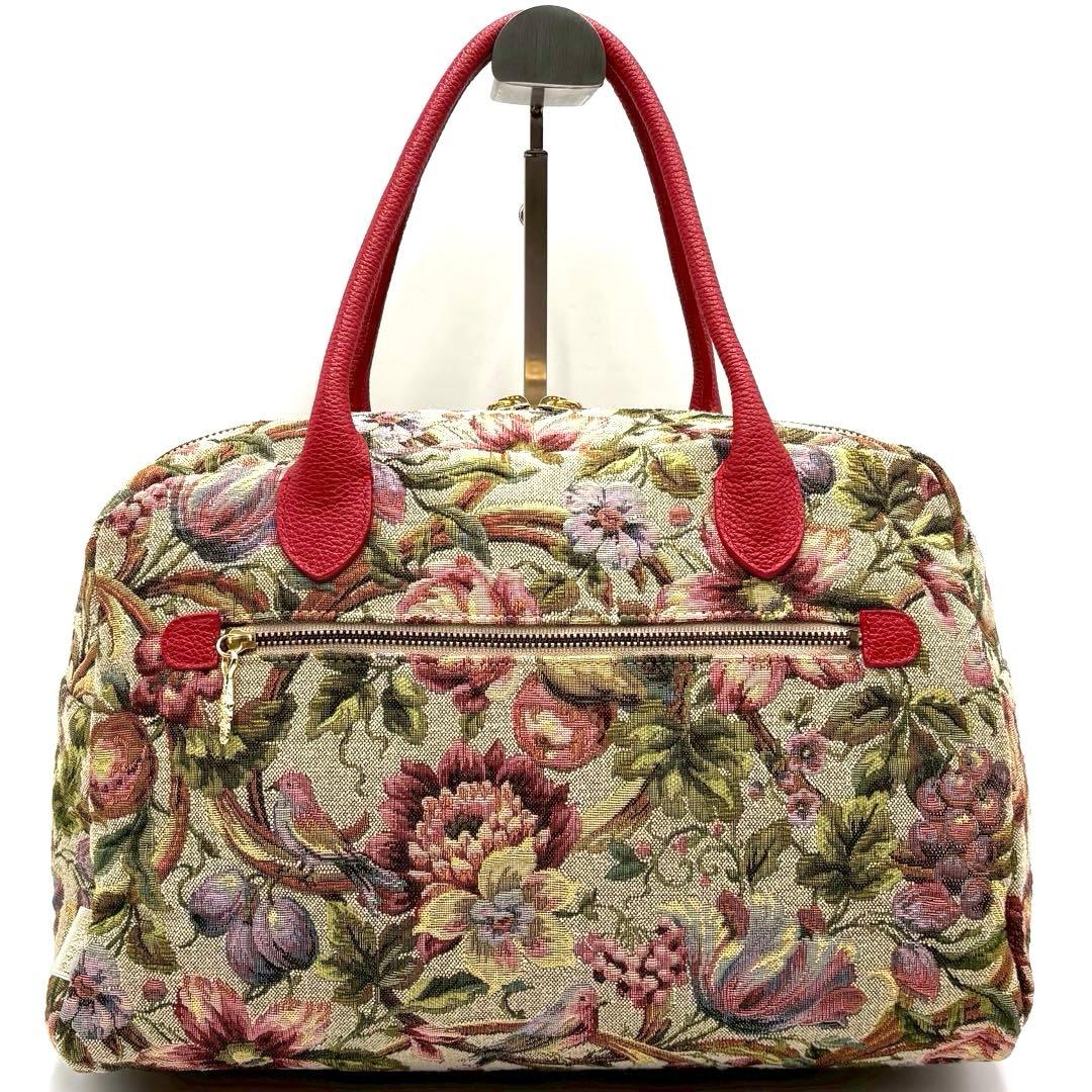 【極美品】 シンクビー ミニボストンバッグ トートバッグ ポーチ付 花柄