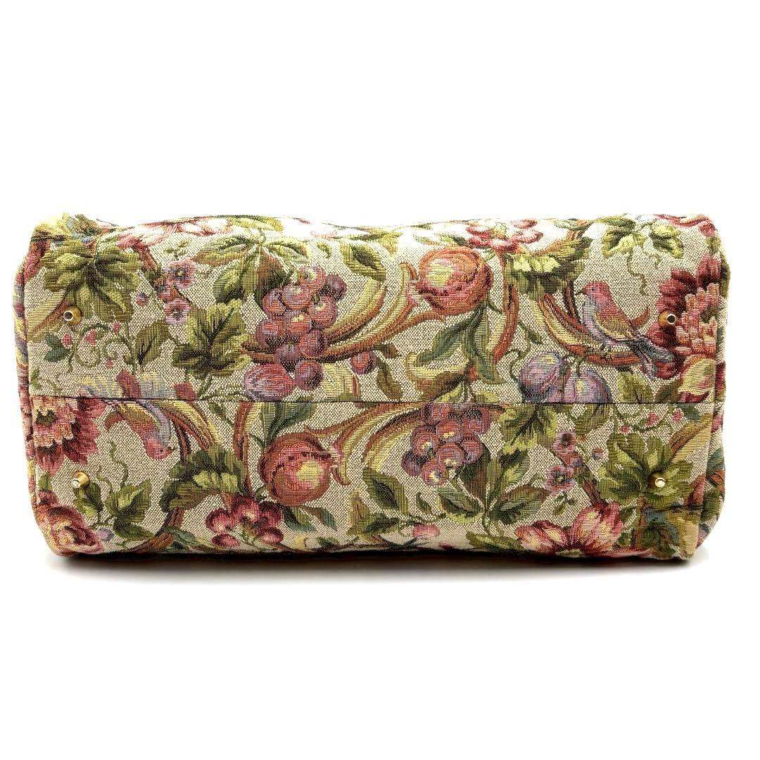 【極美品】 シンクビー ミニボストンバッグ トートバッグ ポーチ付 花柄