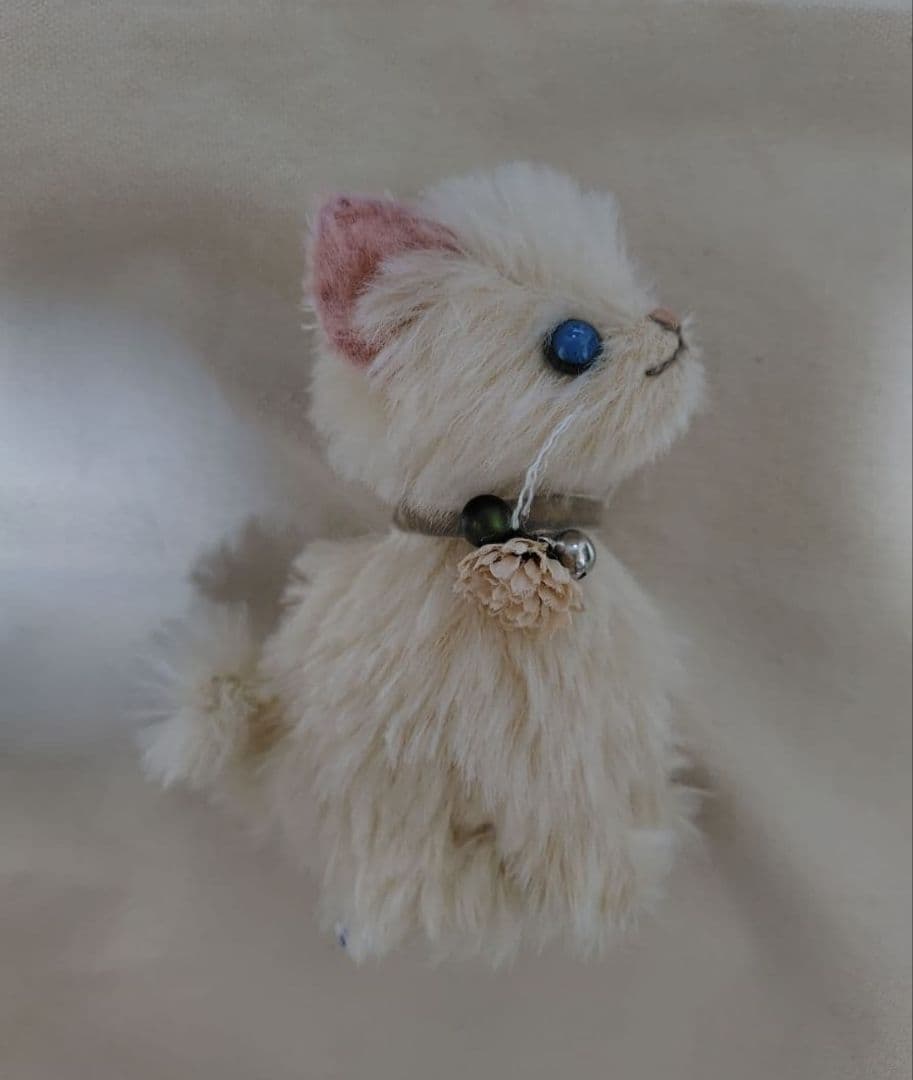 作家　ぬいぐるみ　アーティストベア　アートドール　テディベア　猫