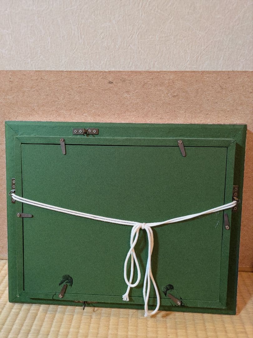 的場錠「華」油彩画