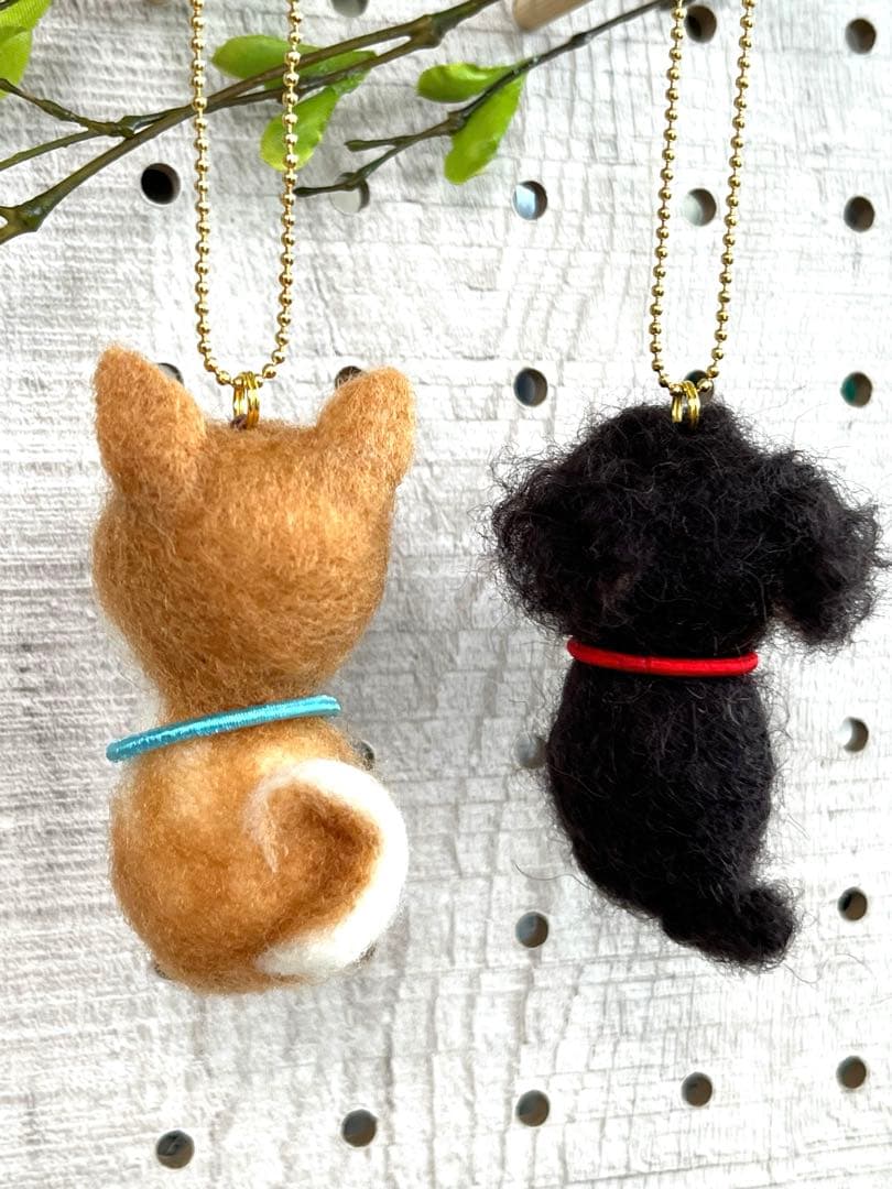 kamin　羊毛フェルト犬　プチチャーム