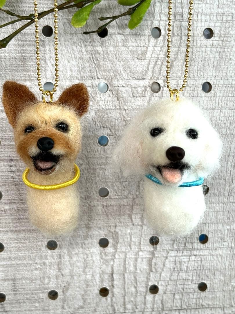 kamin　羊毛フェルト犬　プチチャーム