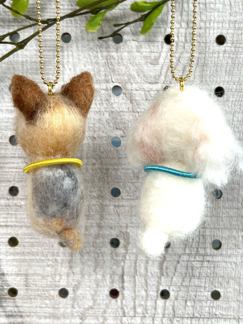 kamin　羊毛フェルト犬　プチチャーム