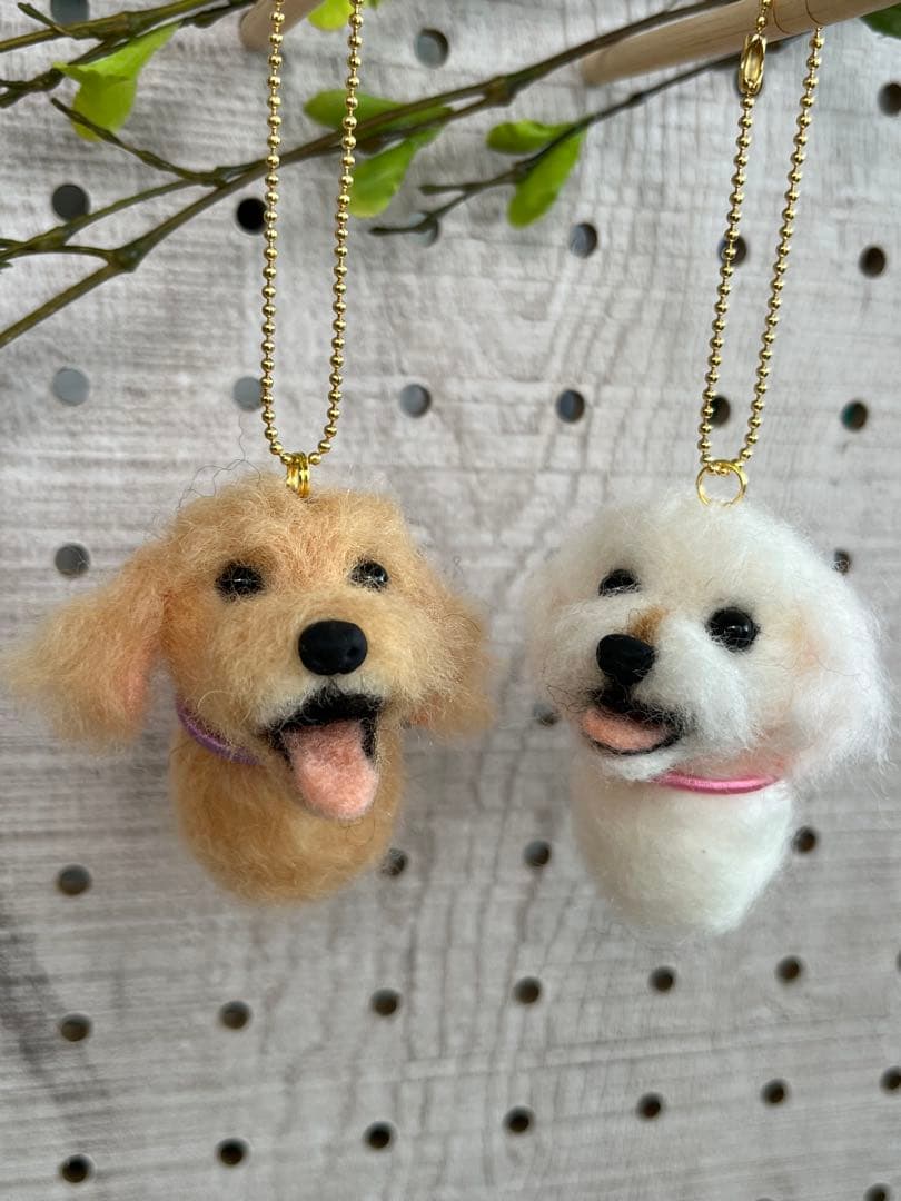 kamin　羊毛フェルト犬　プチチャーム