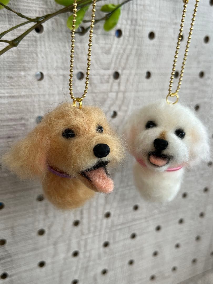 kamin　羊毛フェルト犬　プチチャーム