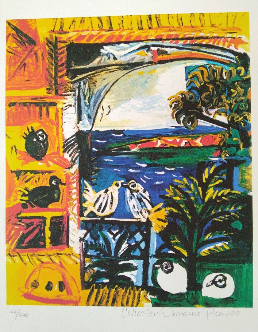 ピカソ “The Pigeons” ジクレー　CoA 付き