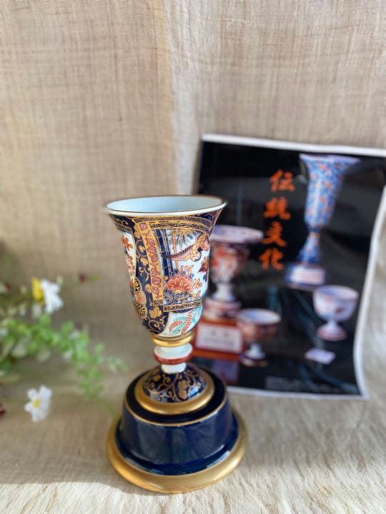 ˚⁎⁺˳✧༚染錦古伊万里鶴絵トロフィー˚✧₊⁎⁎⁺˳✧༚