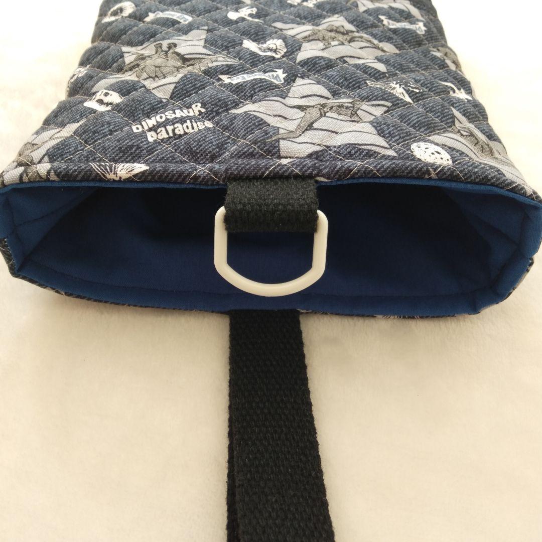 恐竜★入園入学6点セット 男の子　レッスンバッグ　キルト 紺色　ダンガリー