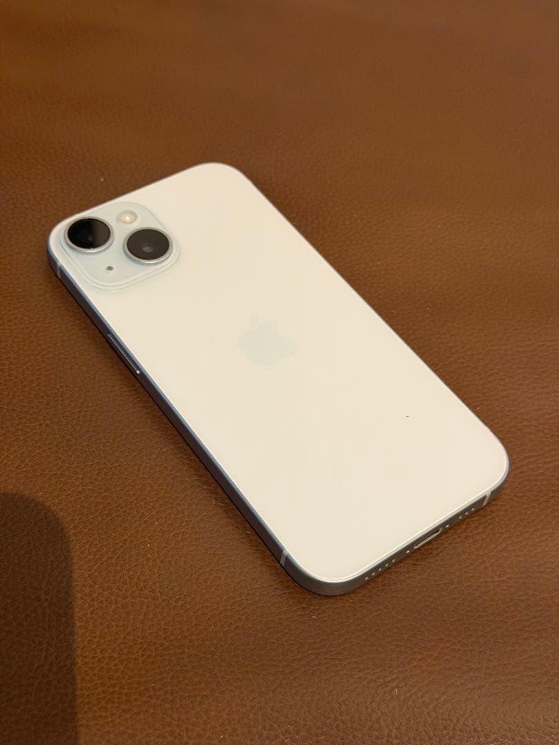 美品◆iPhone15 128GB◆バッテリー100% ◆ブルー 傷無し