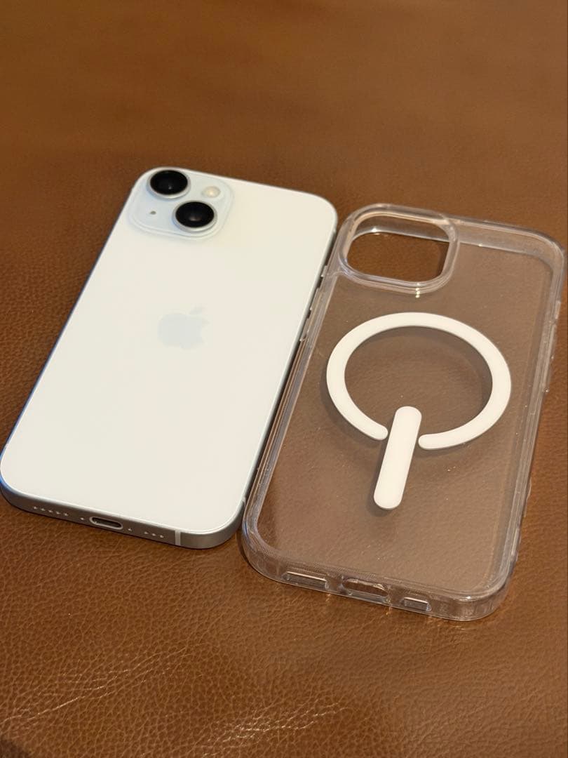 美品◆iPhone15 128GB◆バッテリー100% ◆ブルー 傷無し