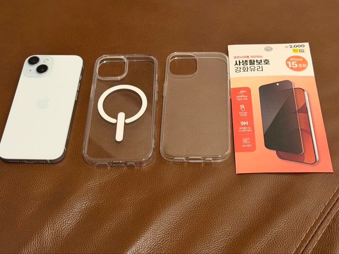 美品◆iPhone15 128GB◆バッテリー100% ◆ブルー 傷無し