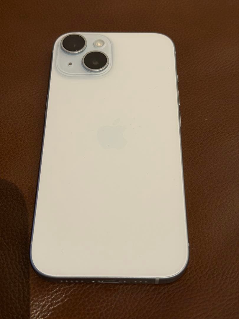 美品◆iPhone15 128GB◆バッテリー100% ◆ブルー 傷無し