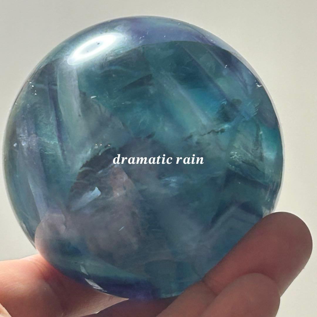 大きなフローライトスフィア 天然石 置物