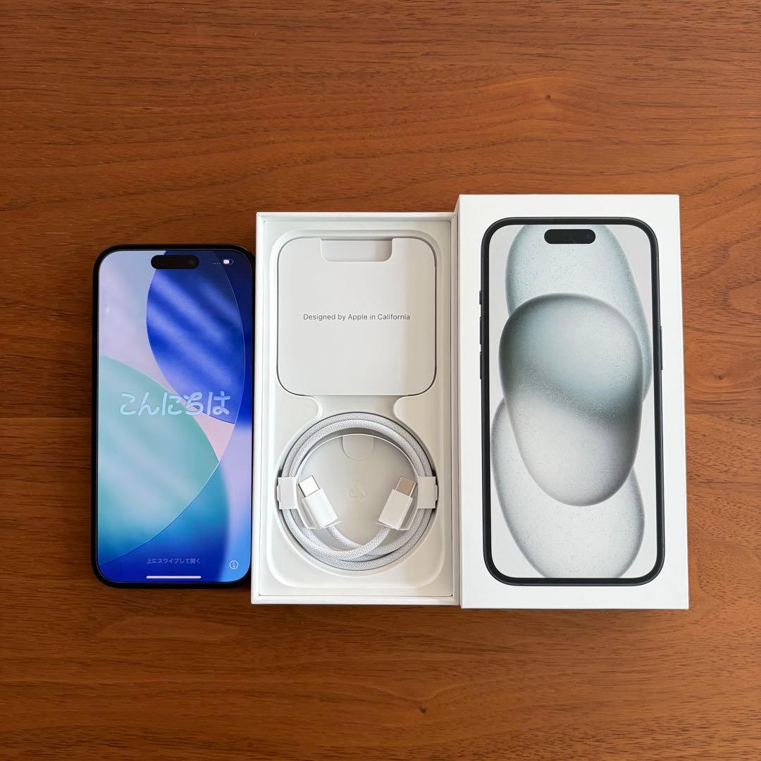 【美品箱あり】Apple iPhone15本体128GB SIMフリー ブラック