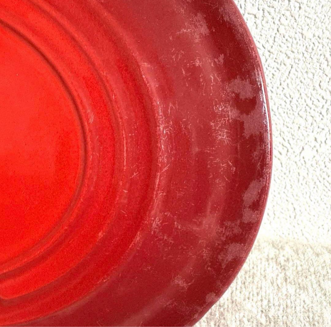 ル・クルーゼ 鋳鉄製レッド両手鍋 25cm