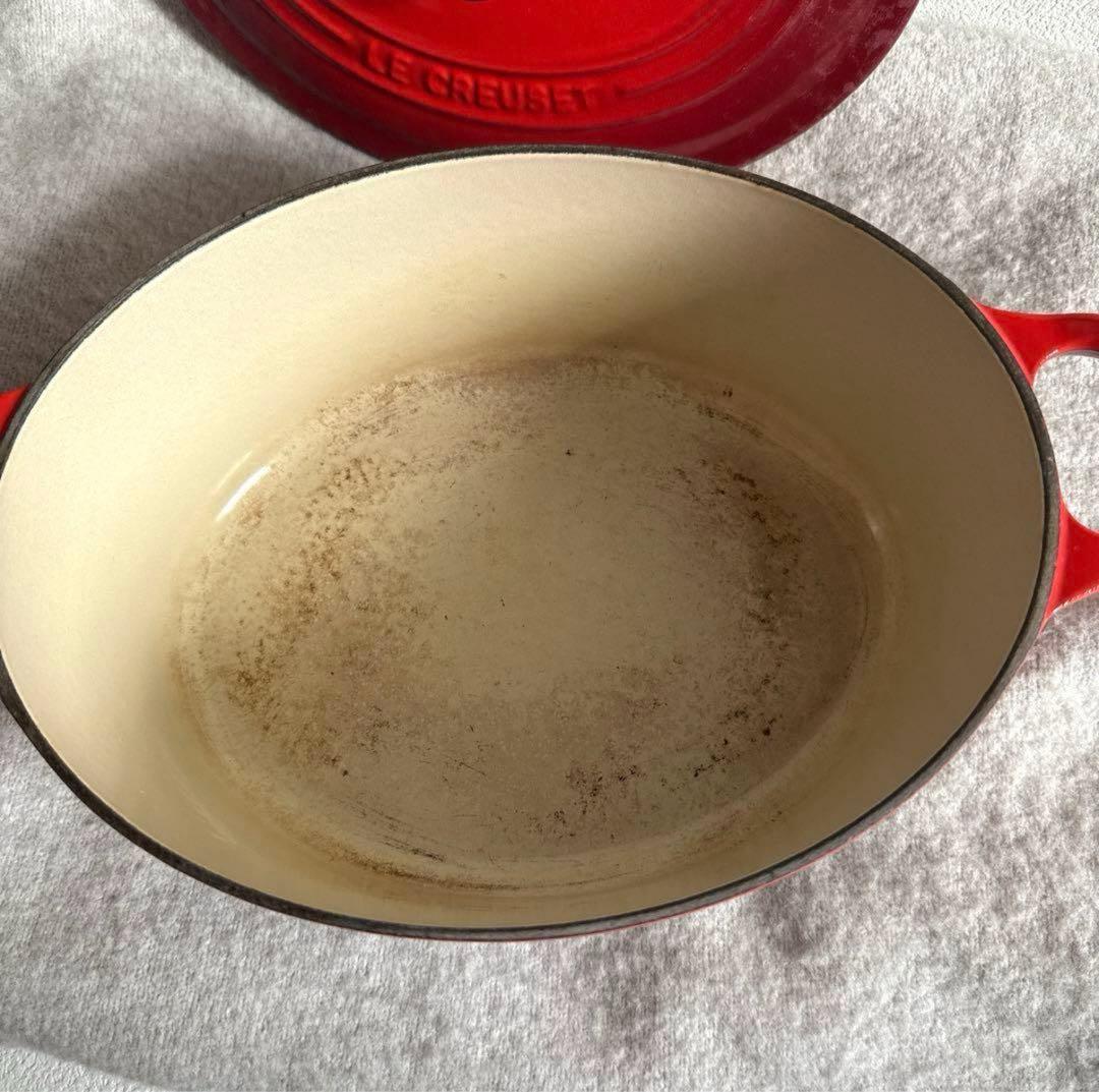 ル・クルーゼ 鋳鉄製レッド両手鍋 25cm