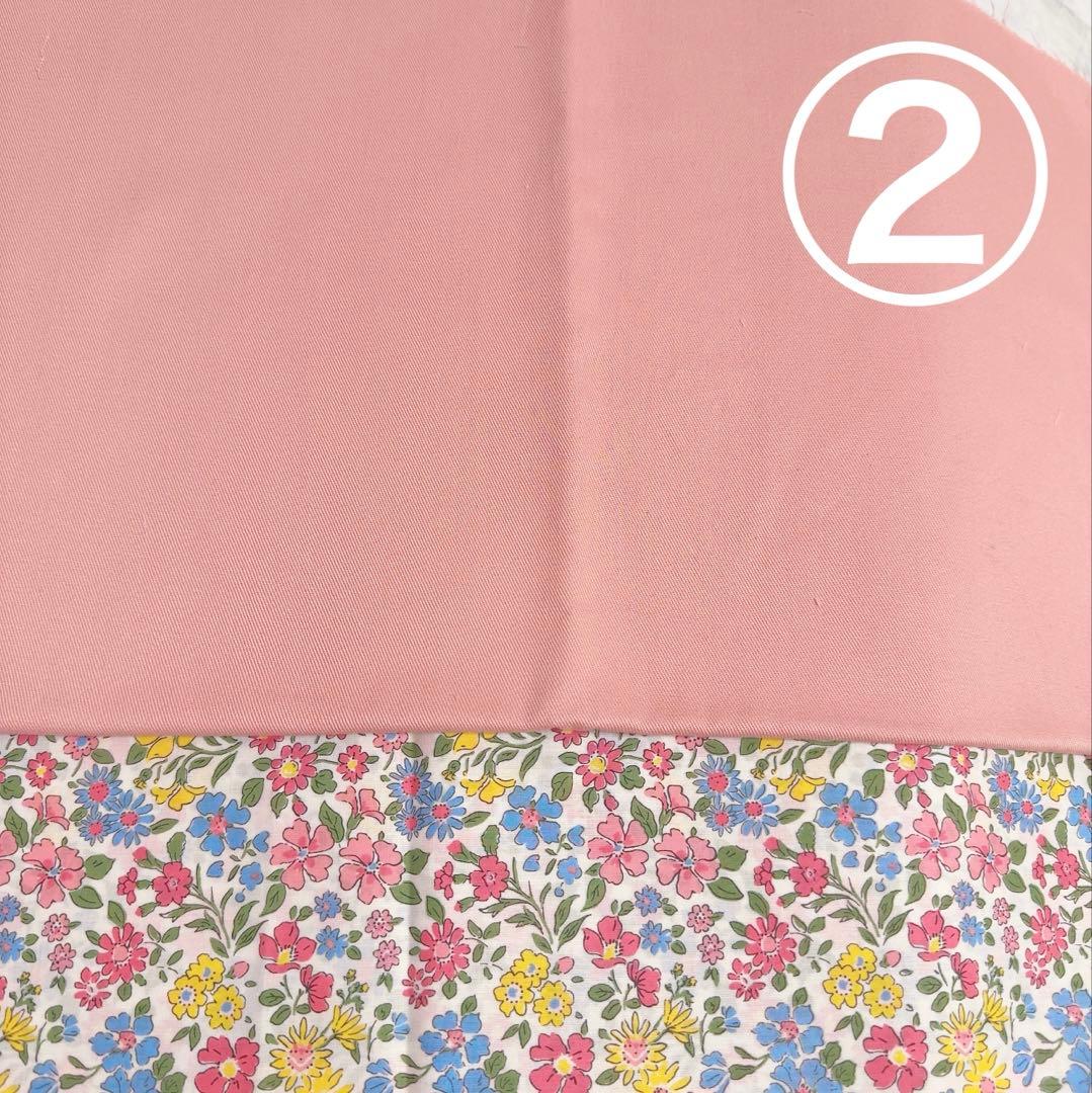 【リバティ】　レッスンバッグ　上履き袋　入園入学　大きめ　花柄　ピンク　女の子