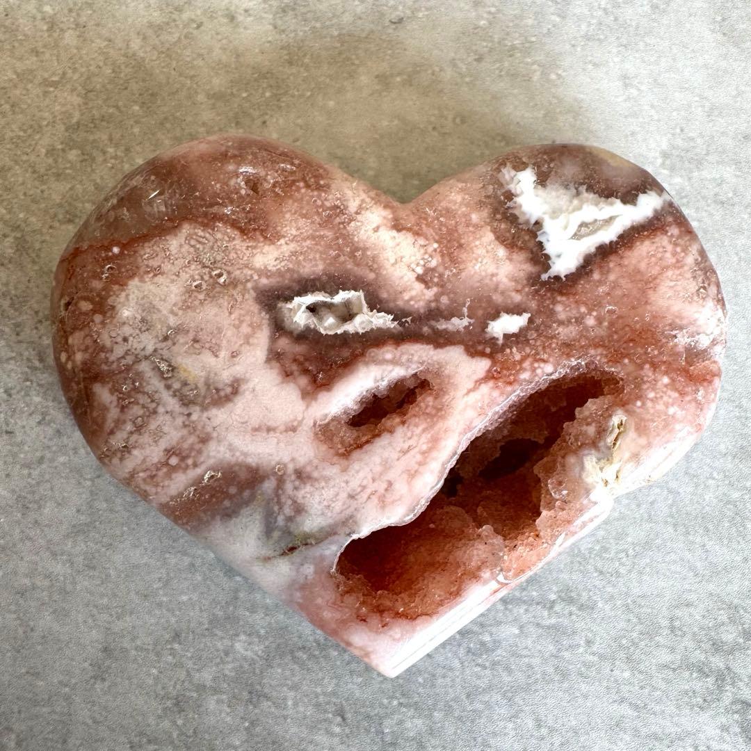 ピンクアメシスト druzy ハート