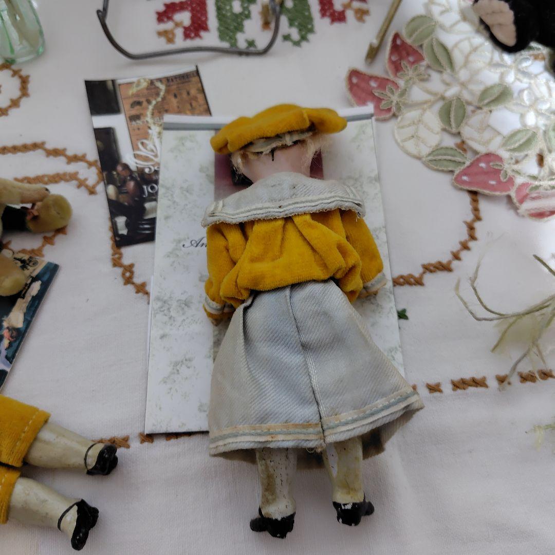 美品フランス　ミニョネット　アンティークドール　ペア