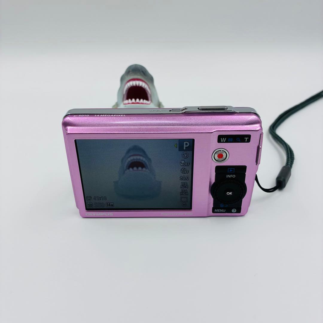 【希少カラー】 オリンパス OLYMPUS μ5010 ピンク コンデジ