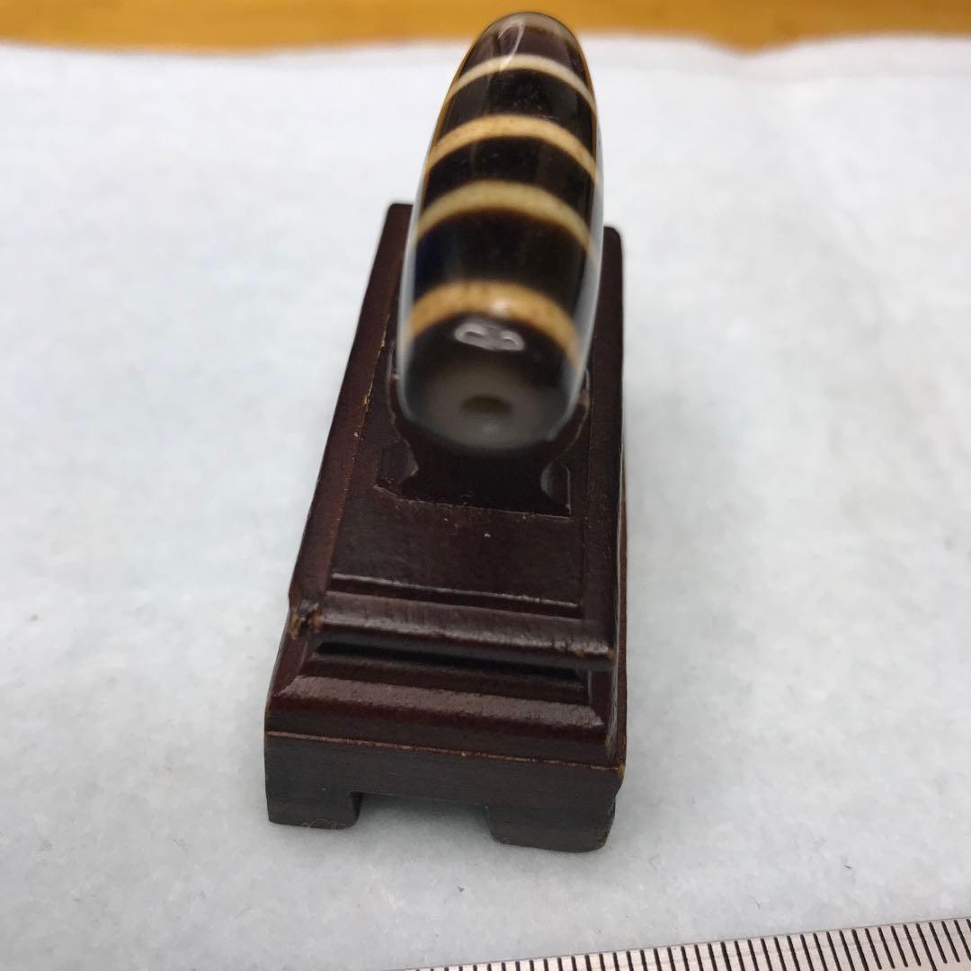 超激レア珍品‼︎ 古代老礦石　五線線珠　口元に少し欠け