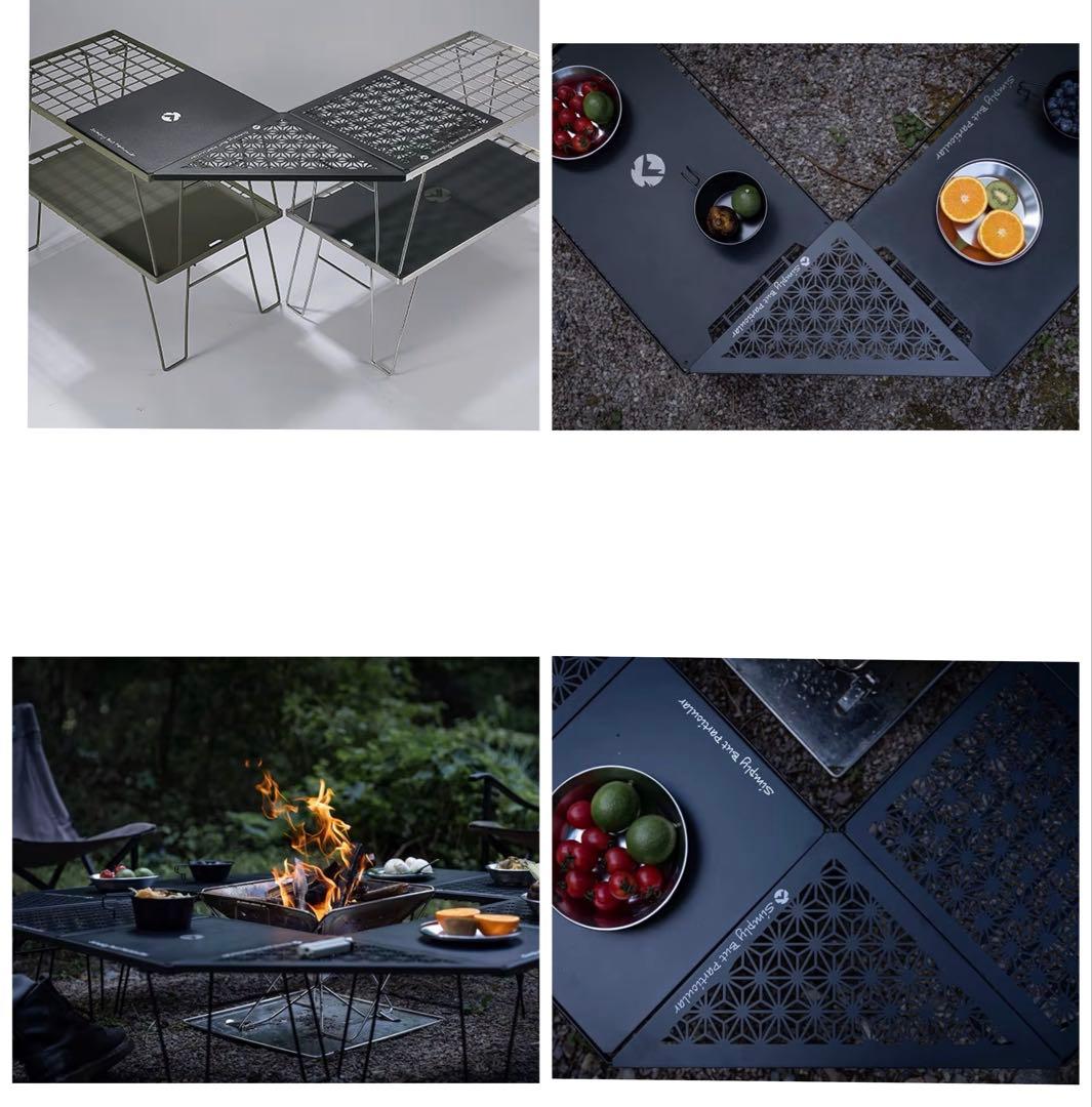 キャンピングムーンフィールドラック 連結用 コーナーエクステンション４枚