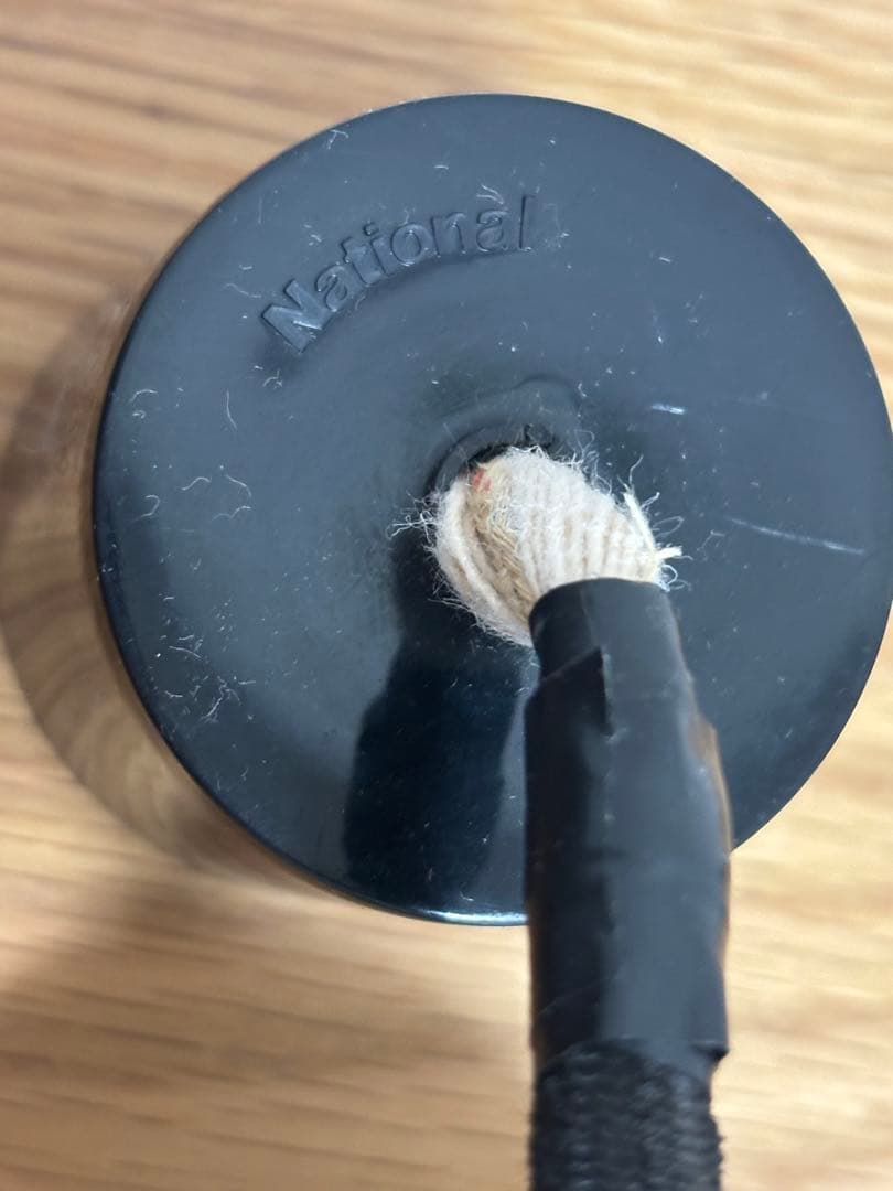 レトロ　木製 スリットデザイン ペンダントライト　National 和風