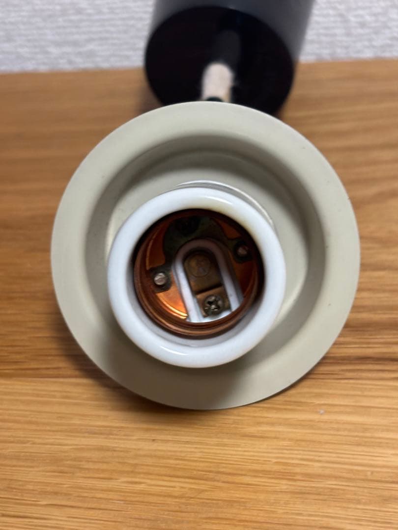 レトロ　木製 スリットデザイン ペンダントライト　National 和風