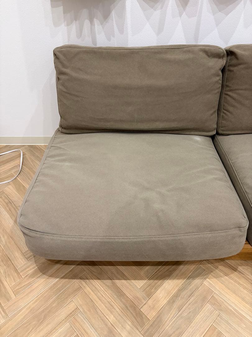 MOMO NATURAL CLOUD LOW SOFA 2P ブラウン系