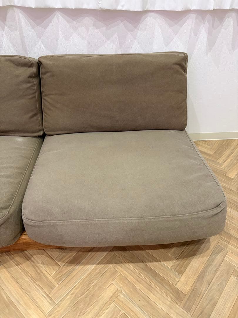 MOMO NATURAL CLOUD LOW SOFA 2P ブラウン系