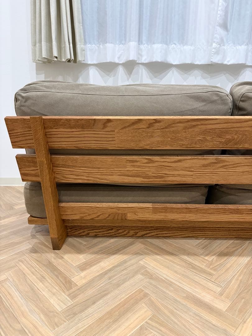 MOMO NATURAL CLOUD LOW SOFA 2P ブラウン系