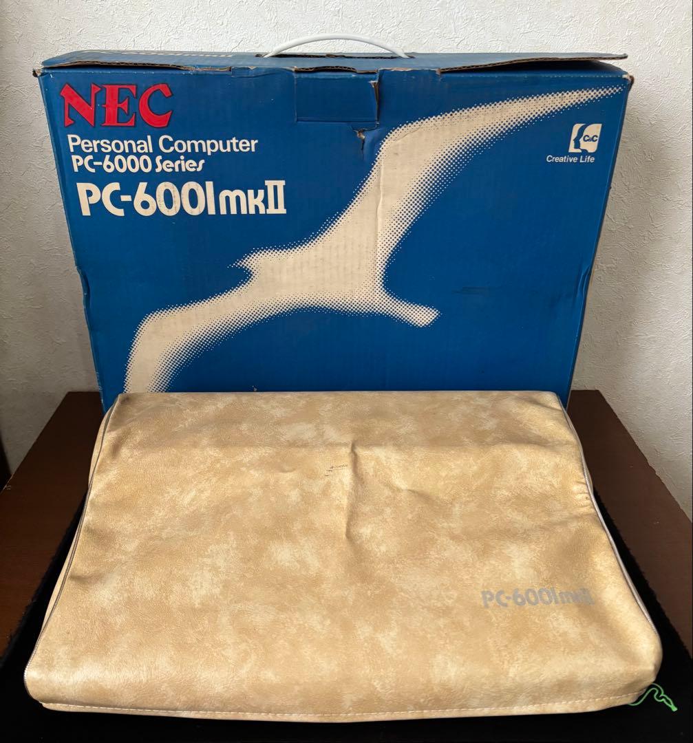 NEC PC-6001mkII カバー、外装箱付き 通電可 要修理品