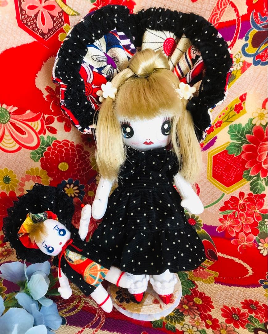＊夢 文化人形＊ドレス乙女♡創作文化人形約21cm着せ替え8点セット＊