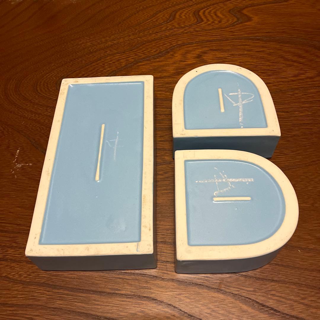 【草月流】花器 3点セット 箱付き 陶器 生け花 華道 いけばな モダン 昭和