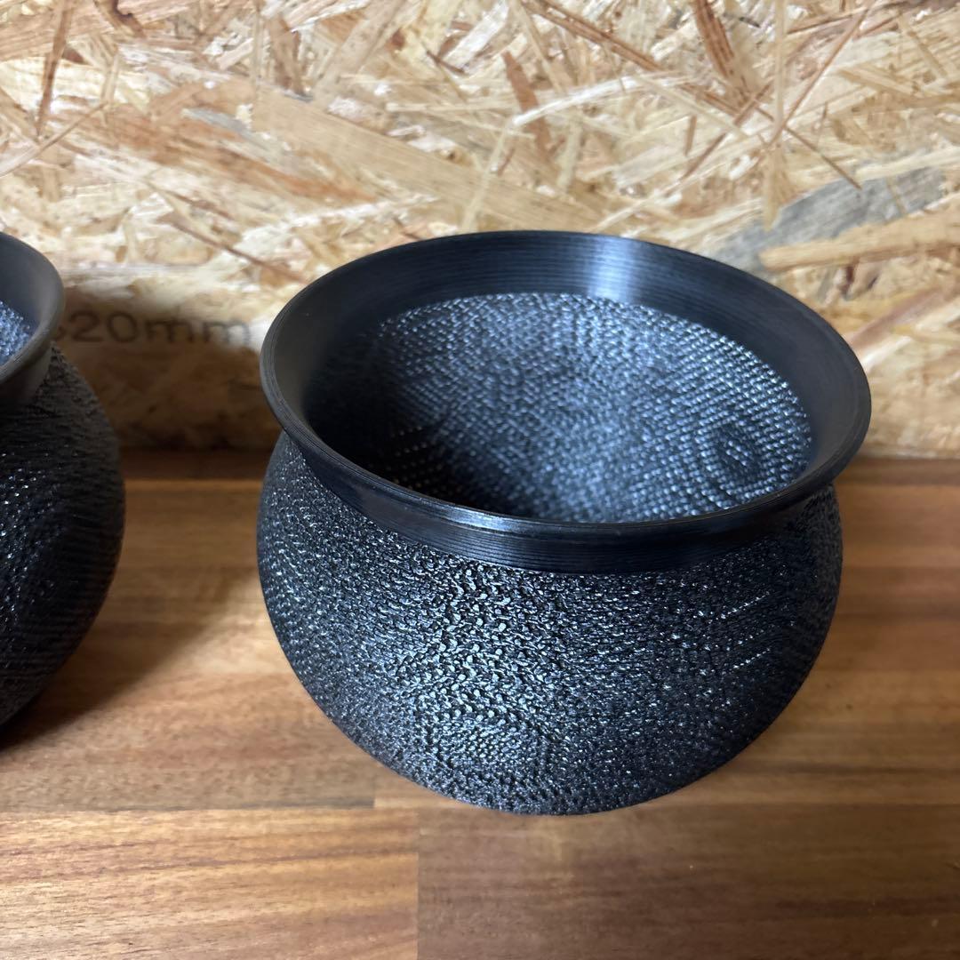 作家鉢 植木鉢 3Dプリンター鉢 アガベ 塊根 6号サイズ　2個セット